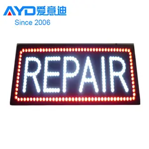 Hot Cake Indoor Advertising LED Display LED Open Sign Watch Jewellery Repairs Batteries LED Screen