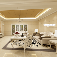 Accessoires d'intérieur Matériau de construction 450mm Panneau mural WPC sans soudure Plafond