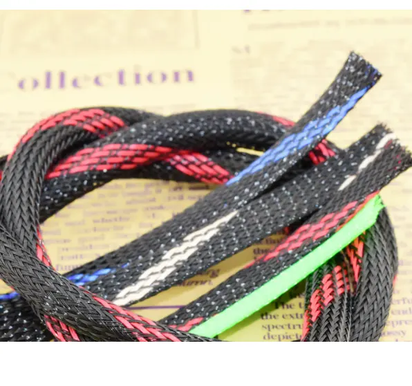 Красный и черный 8 мм 3 плетеная сетка змеиная сеть/нейлоновая проволочная Подвеска Сеть PET нейлоновая сетка