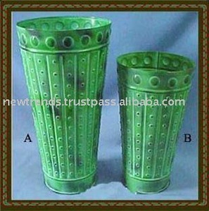 Macetas de metal de diseño atractivo para decoración de hogar y jardín, maceta de flores con acabado Dorado, la mejor calidad, llegada caliente - Product Image 6