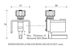 Qualidade Digital de Medidor de Tensão Da Correia, BTT-2880 Tensionmeter para Cinto - Product Image 3