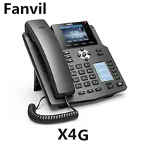 คู่10/100/1000 Mbps พอร์ตโทรศัพท์ IP Fanvil X4G VoIP SIP โทรศัพท์