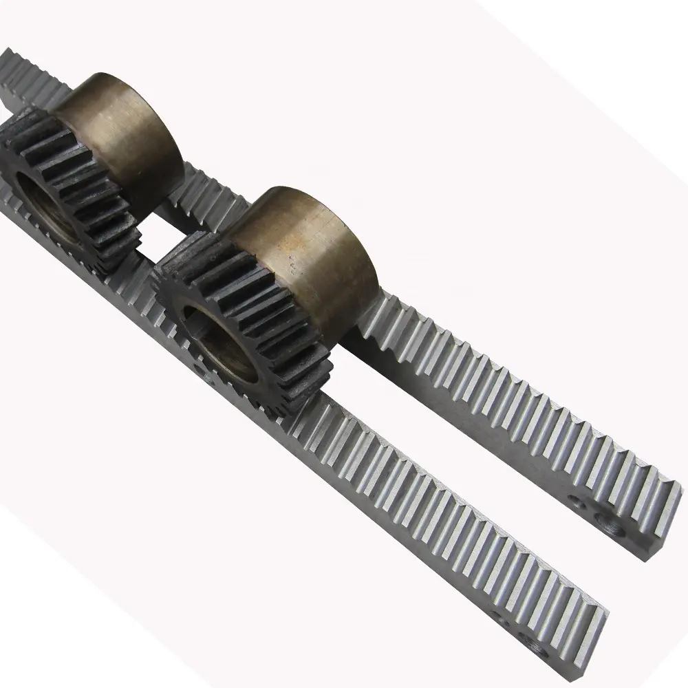 Pignon tendeur — support d'engrenage hélicoïdal cnc en acier de haute précision, 2 pièces
