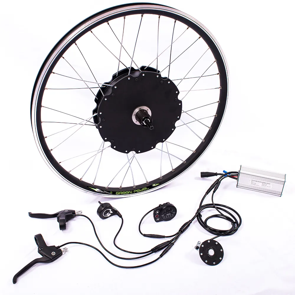 Greenpedel 1.5KW bicicletta elettrica kit motore, 1500 w e kit di conversione della bici, bicicletta elettrica motore del mozzo