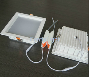 Carcasa de aluminio 25 w empotrada de alta potencia llevó el downlight cuadrado - Product Image 2