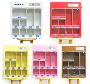 Mini automatic vending snack machine stainless steel jdb support oem customized ce fcc cb 4-9 pcs