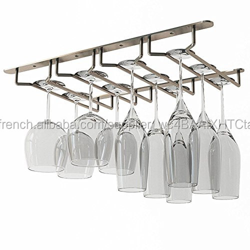 Conception personnalisée de plafond En Métal casier à vin pour verres à vin