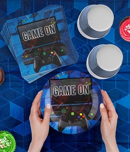 Juegos <span class=keywords><strong>de</strong></span> suministros para fiestas temáticas <span class=keywords><strong>de</strong></span> videojuegos Nicro, decoraciones personalizadas para fiesta <span class=keywords><strong>de</strong></span> <span class=keywords><strong>feliz</strong></span> <span class=keywords><strong>cumpleaños</strong></span>, Material <span class=keywords><strong>de</strong></span> papel - Product Image 5