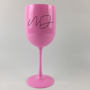 Bicchiere da Champagne in Policarbonato Rosa da 500ml per Bar e Feste con Logo Stampato - Product Image 5