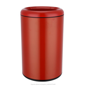 12L cubo de basura de acero inoxidable redonda en el <span class=keywords><strong>hotel</strong></span> teatro basura con grandes abierto - Product Image 6