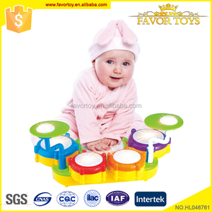 Electrónica B/O instrumentos musicales de juguete niños coloridos pequeño <span class=keywords><strong>tambor</strong></span> plástico con flash de luz - Product Image 3
