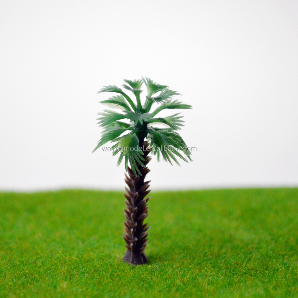 24 Pièces Modèle De Paume Palmiers Miniatures Palmiers Artificiels