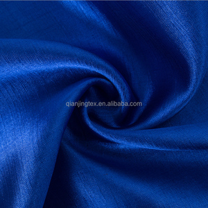 Tissu en satin <span class=keywords><strong>Shantung</strong></span> Slub brillant 100% polyester de haute qualité pour robes de mode et rideaux pour vêtements pour filles - Product Image 3