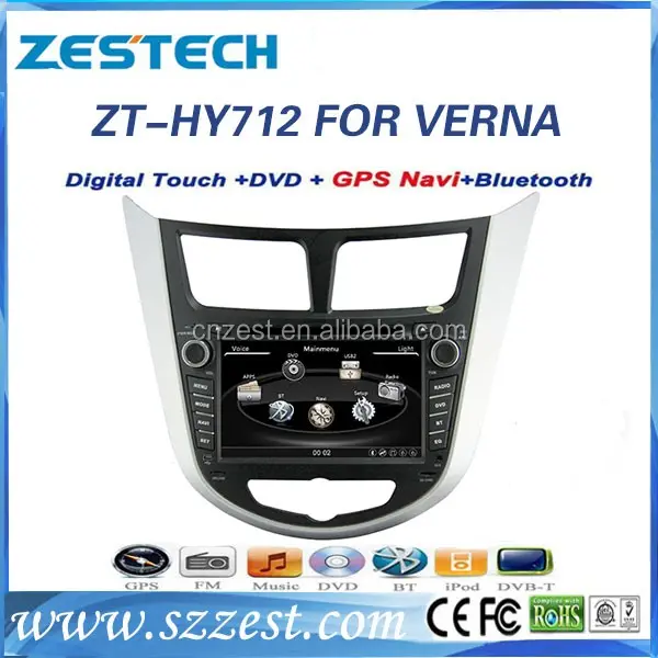 Radio Mobil Dual-Core HD, Pemutar GPS Mobil untuk Hyundai I25/Verna/Solaris/Grand Avega/Dodge Attitude/Accent Radio Cd Mp3 Video DVD