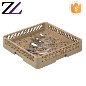 High Quality Stainless Steel Kitchen Equipment Buffet Utensils Ware <strong>Flat</strong> <strong>Cart</strong> Moving Wheels Trolley Handle Glass Rack Dolly - Product Image 4