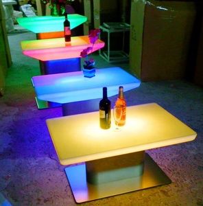 Color Changing Illuminated <strong>Square</strong> Led Light Furniture <strong>Side</strong> Coffee <strong>Table</strong> - Product Image 3