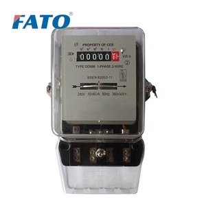 Compteurs d'énergie FATO DD862-4 monophasés, deux/trois fils, panneau frontal, enregistrement des heures de consommation, compteur d'énergie - Product Image 3