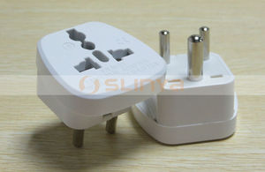 Universal Socket to South Africa/<strong>India</strong> <strong>Adapter</strong> with Safety Shutter, South Africa AC Power Plug Adaptor - Product Image 2