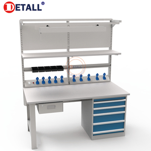 Detall Work Table ESD Metal Heavy Duty Garage Workbench <strong>with</strong> Tool <strong>Bench</strong> <strong>Vice</strong> - Product Image 4