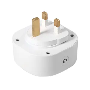 220V Homekit Iot 3 Pin Multi WiFi Smart Wall Plug Socket UK, OEM Design 3-Pin Power Plug mit Energy Monitoring