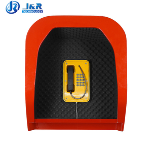 Cabine téléphonique insonorisée J&R JR-TH-01 avec réduction du bruit de 23 dB, pour appels publics, montage sur pilier, télécommunications - Product Image 2