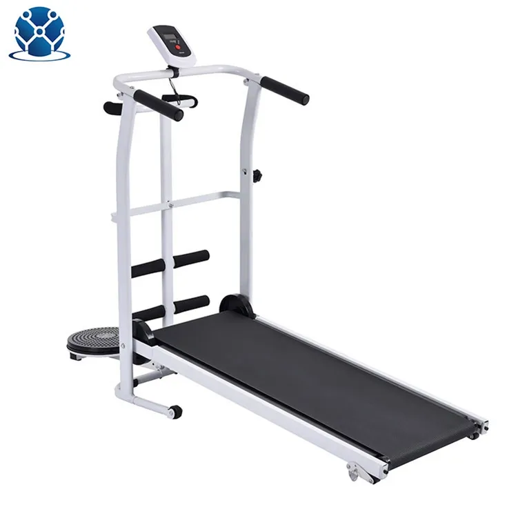 Treadmill Dalam Ruangan Sepeda Lipat Portabel, Olahraga Mekanik Fitness Berjalan Manual Stasioner Pit Meja Dalam Ruangan Murah