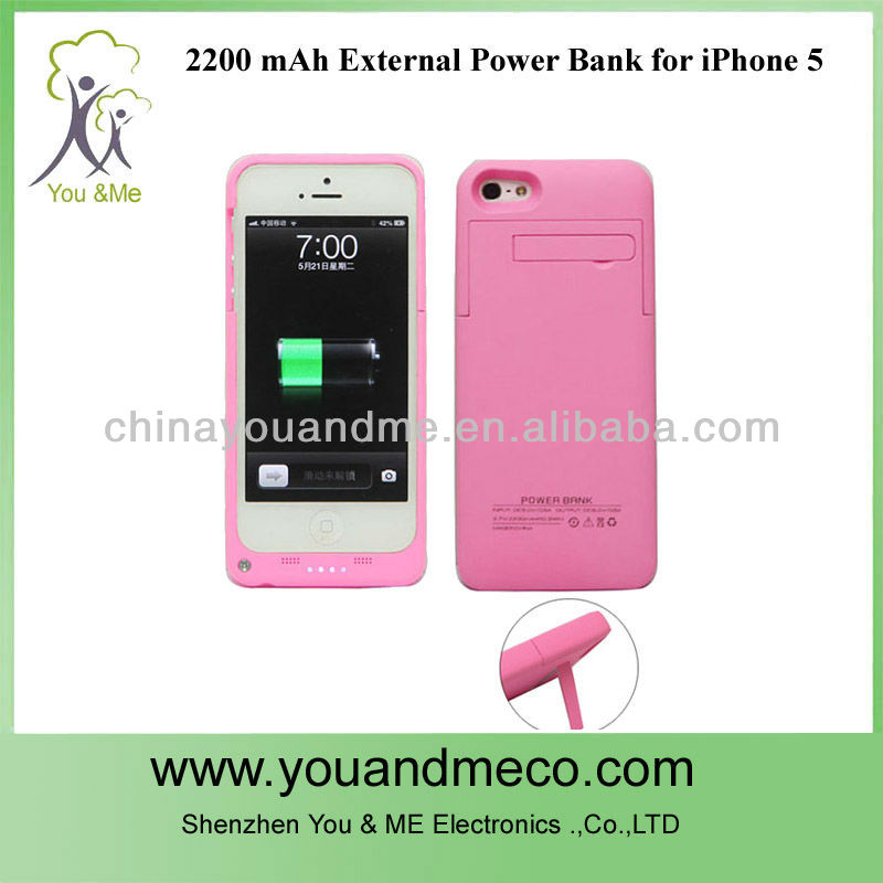 красочные 2200 мач внешний корпус батареи для iphone 5