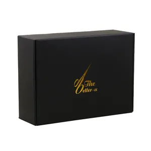 Professionelle lieferant 15x15x5 versand boxen mit gold logo