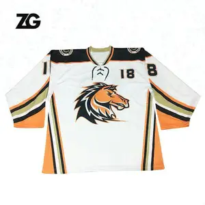 Wholesale Oversized Lightweight Customized Adult Hockey Jersey Custom Reversible Hockey And Sublimation Ice Hockey Jersey