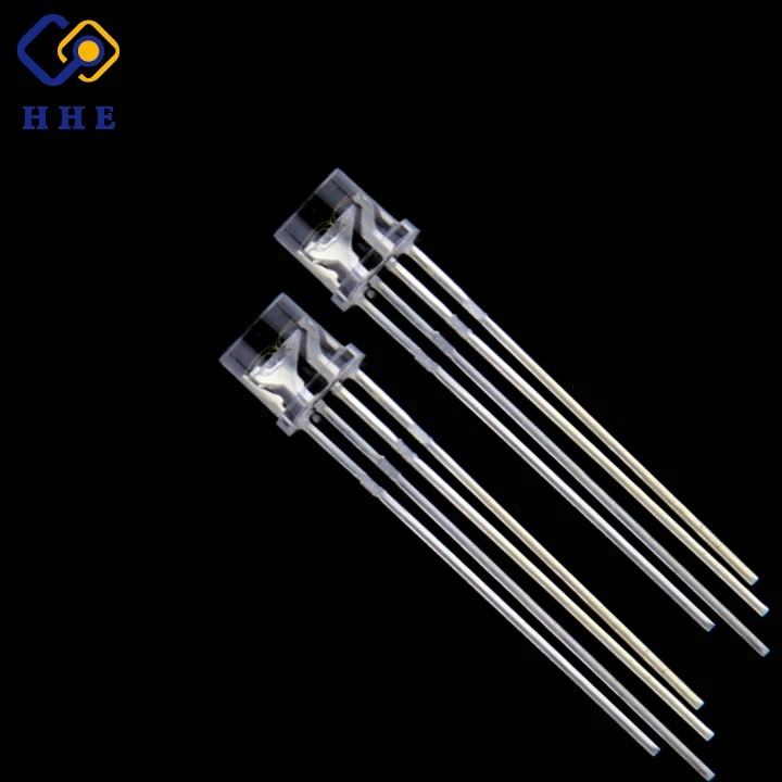 4-Pin RGB LED Diodes - 3mm & 5mm Flat Top, Round Head, Square Head ...