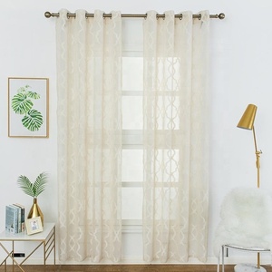 Thời Trang Doris Sợi Sẵn Sàng Thực Hiện Giá Rẻ Giá Thấp Nhăn Voile Rèm - Product Image 6