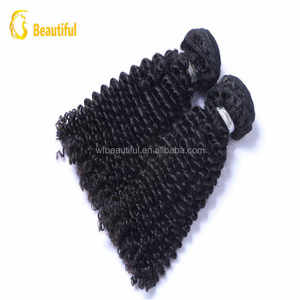 Popular pelo virginal pelo humano que teje al por mayor, paquetes cutícula llena rizada virginal del pelo humano - Product Image 3