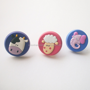 Wholesale Plastic Eco-Friendly Durable <strong>Funky</strong> Cabinet <strong>Knobs</strong> Sweet Cow Cartoon Design Adjustable Furniture for <strong>Drawer</strong> Kids Dresser - Product Image 5