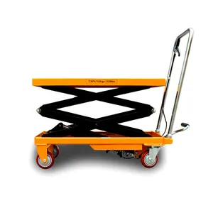 Tavolo elevatore a forbice mobile leggero da 800kg in vendita 1200*610*60mm dimensioni tavolo 450-1500mm altezza di sollevamento