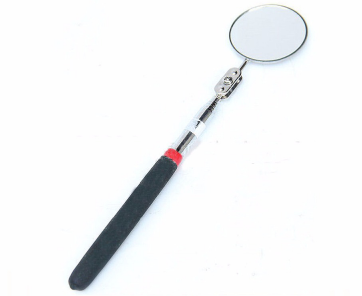 Stretchable & telescoping handle Inspection Round Mirror For Security Checking & Searching