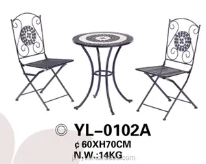 Limited time spike antique wrought iron garden table and chairs lounge of style