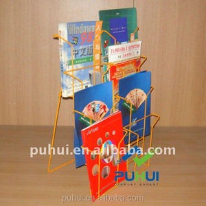 <span class=keywords><strong>Magasin</strong></span> de détail, cadre en tige de fer sur mesure, porte-livret en fil métallique unique - Product Image 6