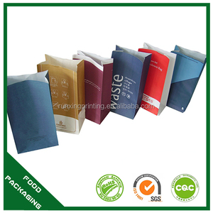 ถุงกระดาษพิมพ์บรรจุภัณฑ์ข้าวโพดคั่วคราฟท์เปิดปิดได้ - Product Image 4