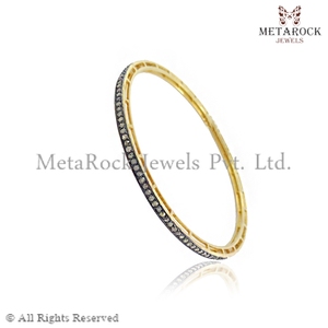 Bracelet diamant pavé en or jaune 14k de Metarock Jewelry - Product Image 2