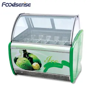 Commercial New Transparent Visible Hard Ice Cream Cake Yogurt Refrigerated Freezer Preservation Cabinet