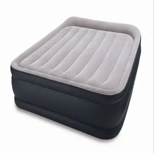factory wholesale OEM welcomed available in 4 sizes inflatable flocked air bed mattress