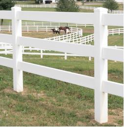 Bán Buôn Chất Lượng Cao PVC Horse Arena Hàng Rào Trang Web Ngựa Hàng Rào Với Cột Và Đường Sắt PVC Hàng Rào Equestrian - Product Image 2