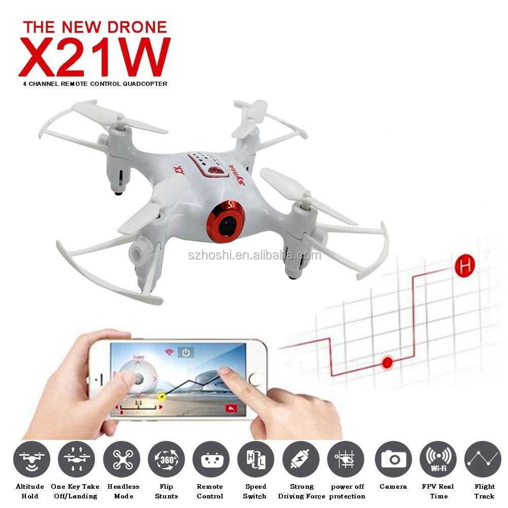 SYMA X21W Pocket Drone - 720P HD Camera FPV Mini RC Quadcopters