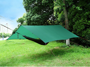 Tente de camping en nylon camouflage légère à une couche pour trois saisons, imperméable, 3*3m, pour l'extérieur, abri solaire de plage - Product Image 3