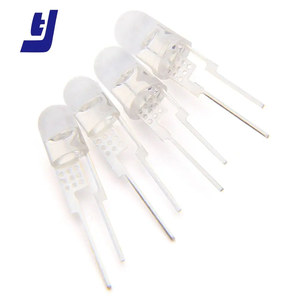 2pins dip lamp led 3w white through hole high power LED 5mm