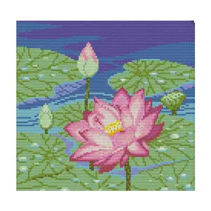 NKF Lotus (2) Cross Stitch ชุดสำหรับคุณภาพสูง Diy เย็บปักถักร้อยขายส่ง