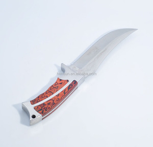 Couteau de pique-nique tactique couteaux à manche en bois lame fixe couteau de chasse de survie de camping - Product Image 3