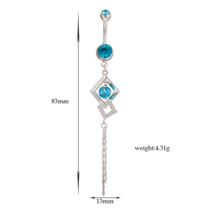 <span class=keywords><strong>Ventre</strong></span> Affichage Minimaliste <span class=keywords><strong>Piercing</strong></span> <span class=keywords><strong>Faux</strong></span> Nombril Anneau - Product Image 2