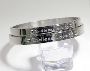 Bracciali con Targhetta in Metallo alla Moda, Bracciali con Targhetta Incisa, Bracciali Rigidi con Targhetta in Acciaio Inossidabile - Product Image 6
