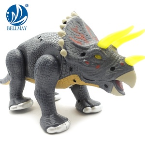 Bemay Toy Le Monde Des Dinosaures Lumière Et Son Action Réaliste Marche Triceratops Dinosaure Jouet - Product Image 5